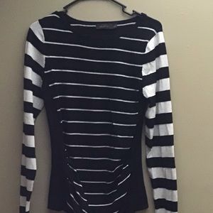 Black/cream sweater ~ size medium